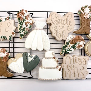 Bridal Shower Cookies - Western Theme