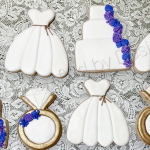 Bridal Shower, Wedding, Bachelorette Cookies - Gluten Free Option