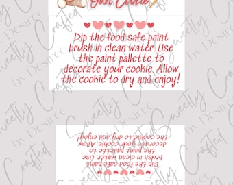 PYO Valentine Cookie Label