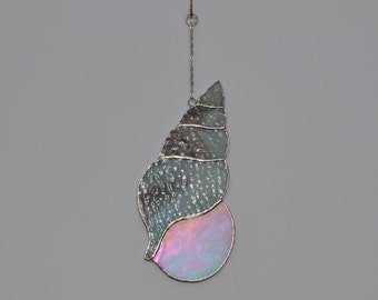 Sea Shell #2 stained glass suncatcher