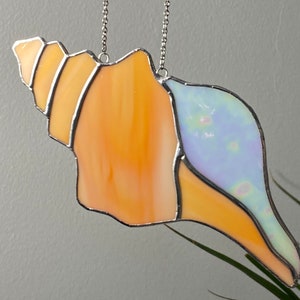 Sea Shell 3 stained glass suncatcher image 4