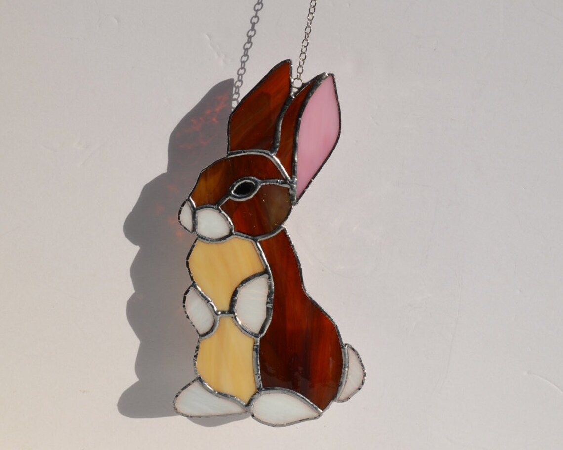 Stained Glass Rex the Rabbit - Etsy