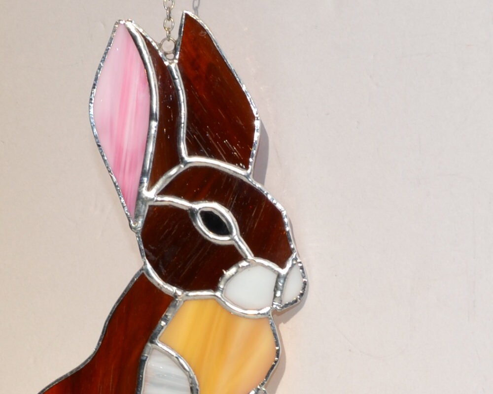 Stained Glass Rex the Rabbit - Etsy