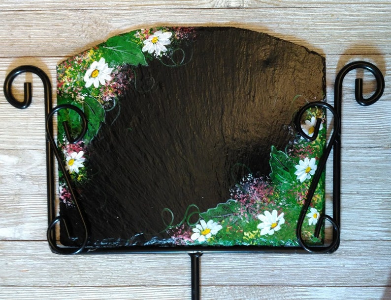 rack sold separately Hand Painted Summer Daisy Large Slate Slider