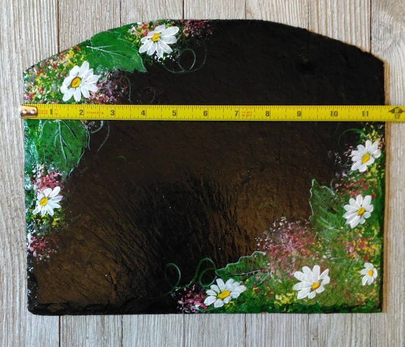 rack sold separately Hand Painted Summer Daisy Large Slate Slider