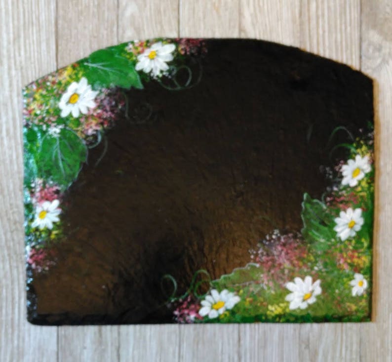 rack sold separately Hand Painted Summer Daisy Large Slate Slider