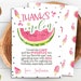 Watermelon Thank You Note Thanks a Melon Thank You Card | Etsy