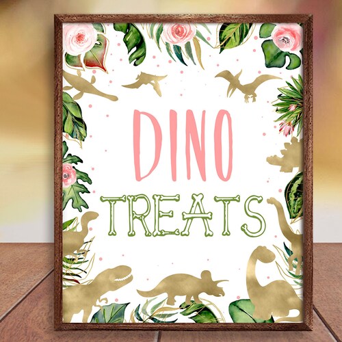 Carnivores Dinosaur Sign Gold Dinosaurs Food Birthday Sign | Etsy
