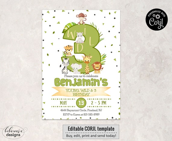 Free Free 3Rd Birthday Young Wild And Three Svg