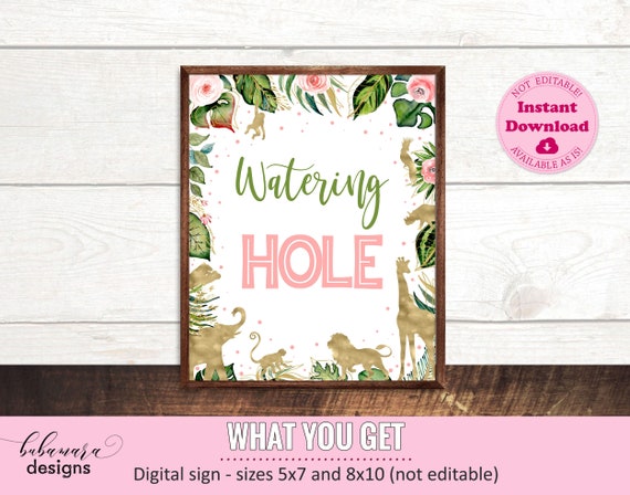 Watering Hole Safari Birthday Sign Printable Gold Jungle Animals Watering Hole Sign Safari Table Sign Two Wild One Zoo Girl Sign Cep038 By Bubamaradesigns Catch My Party Watering Hole Safari Birthday Sign Printable Gold Jungle Animals Watering Hole Sign Safari Table Sign Two Wild One Zoo Girl Sign Cep038 By Bubamaradesigns Catch My Party