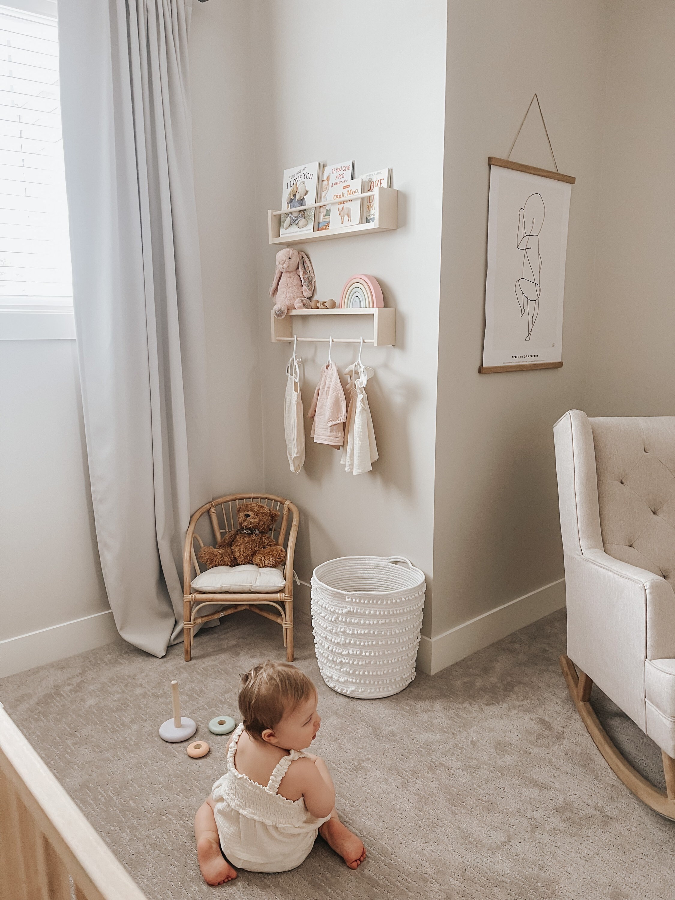 Nursery Room Bookshelves Kids Book Shelf Kids Clothing Rack Etsy