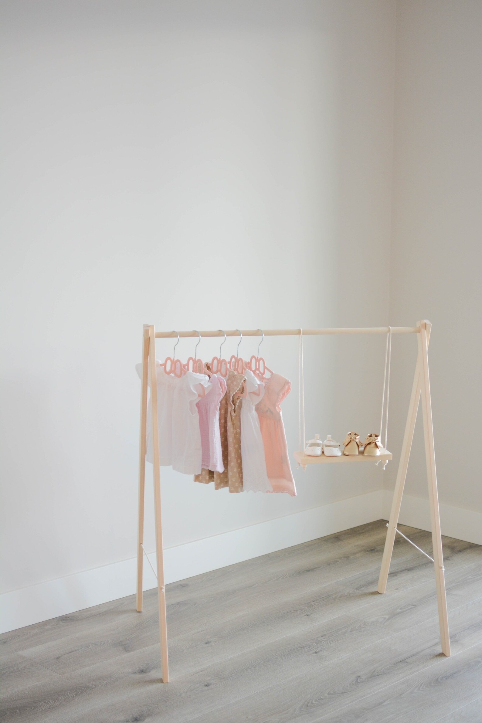 Baby clothing rail baby clothing rack wooden clothes rail Etsy