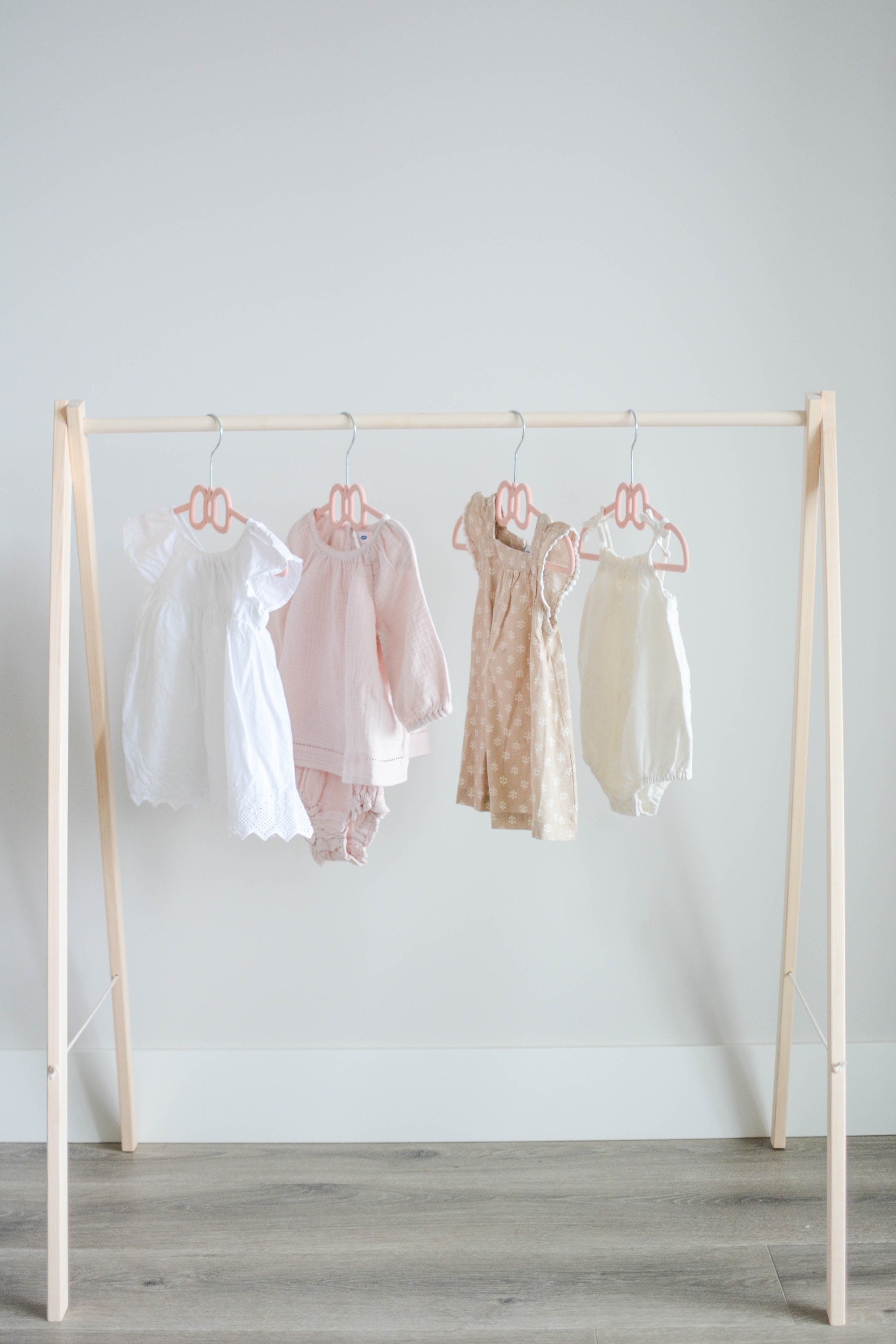 Baby clothes rail white sale