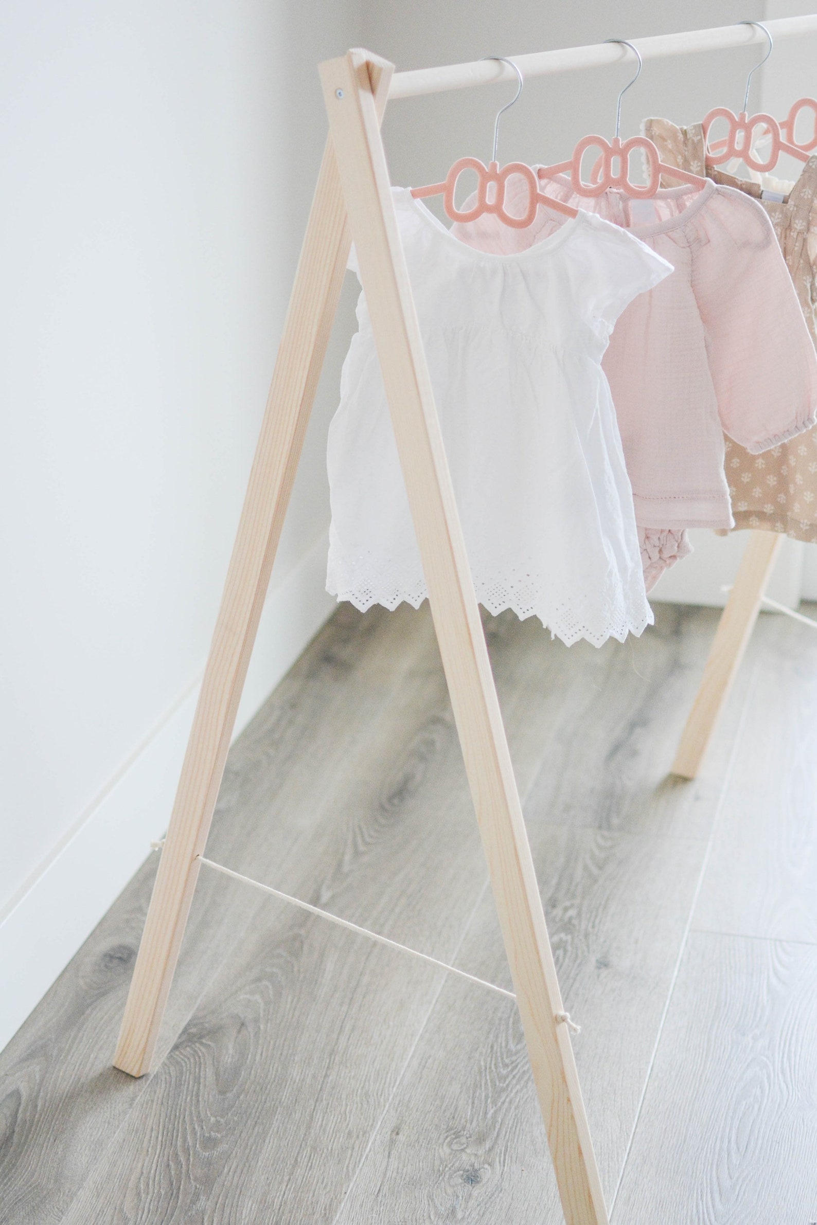 Baby Clothing Rail Baby Clothing Rack Wooden Clothes Rail Etsy