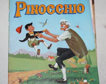 Vintage Pinocchio Giant Coloring Book