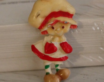 Vintage Strawberry Shortcake Pendant - Cartoon Gift