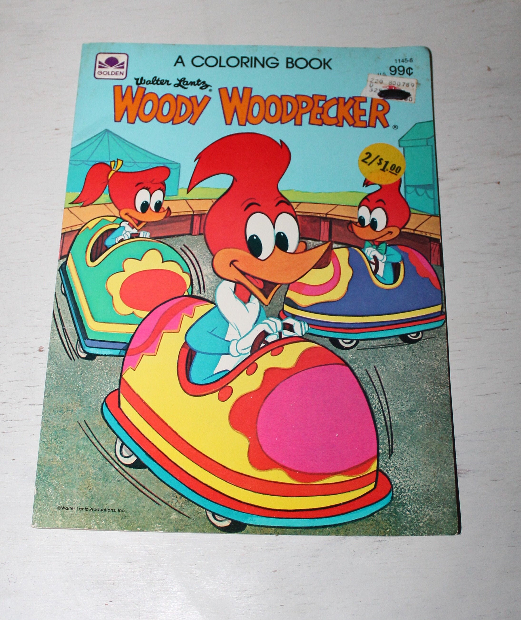 Vintage Woody Woodpecker Unused Coloring Book By Golden Books Etsy