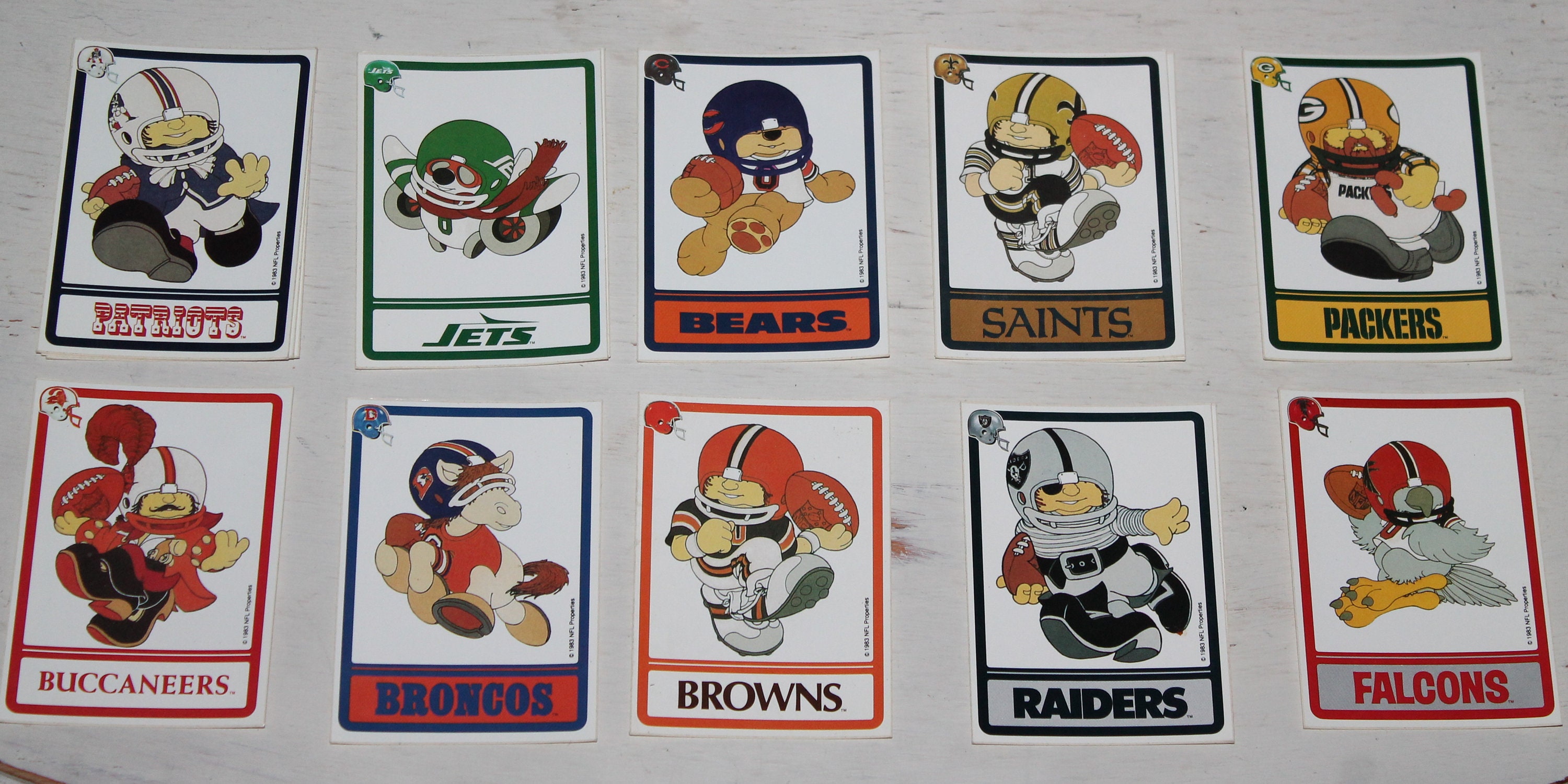 Vintage NFL Football Team Sticker Souvenirs Eagles, 49ers, Chargers
