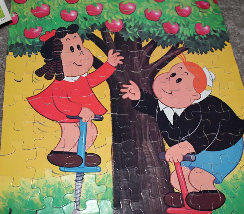 Gift for Children or Teachers Little Lulu and Thomas Tubby Tompkins 100 Piece Vintage Jigsaw Puzzle by Whitman