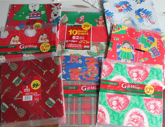 Vintage Christmas wrapping paper bundle - JUBILEE FLEA