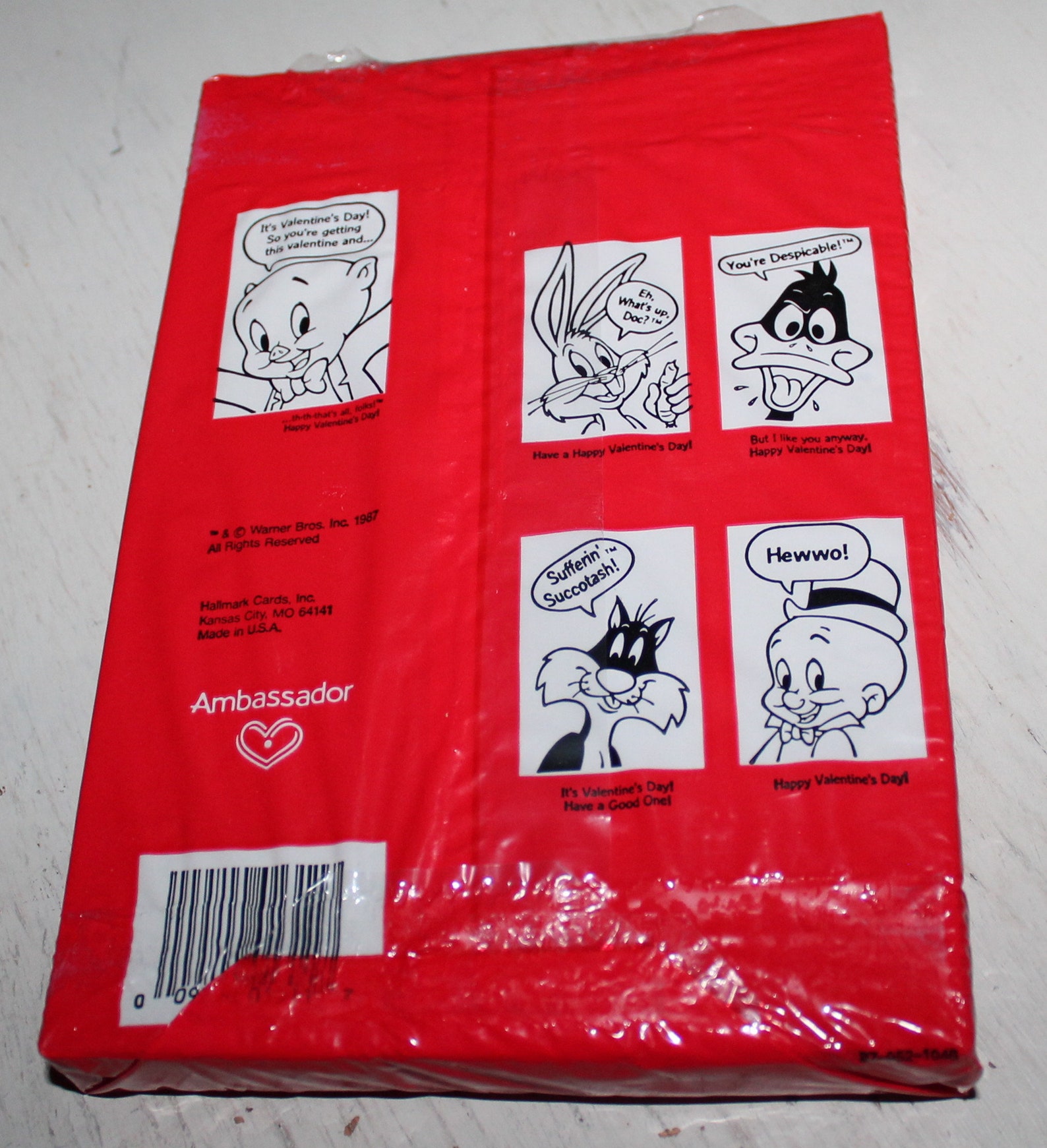 Vintage Looney Tunes Valentines Day Cards Classroom Exchange | Etsy