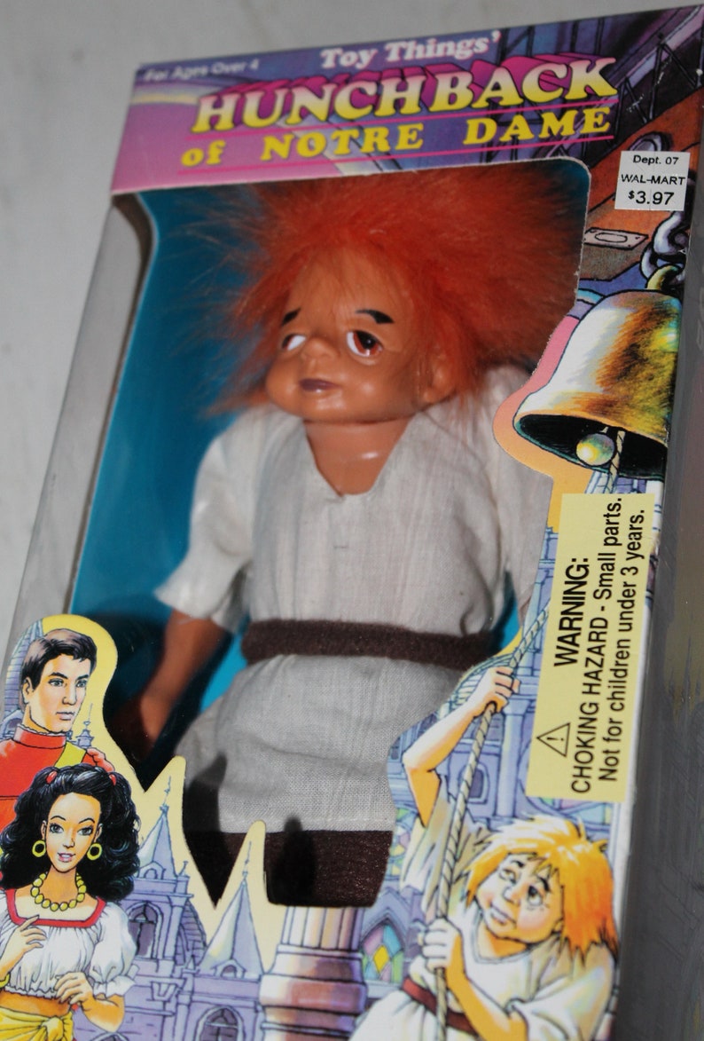 Vintage Hunchback of Notre Dame Quasimodo Doll by Toy Things Etsy