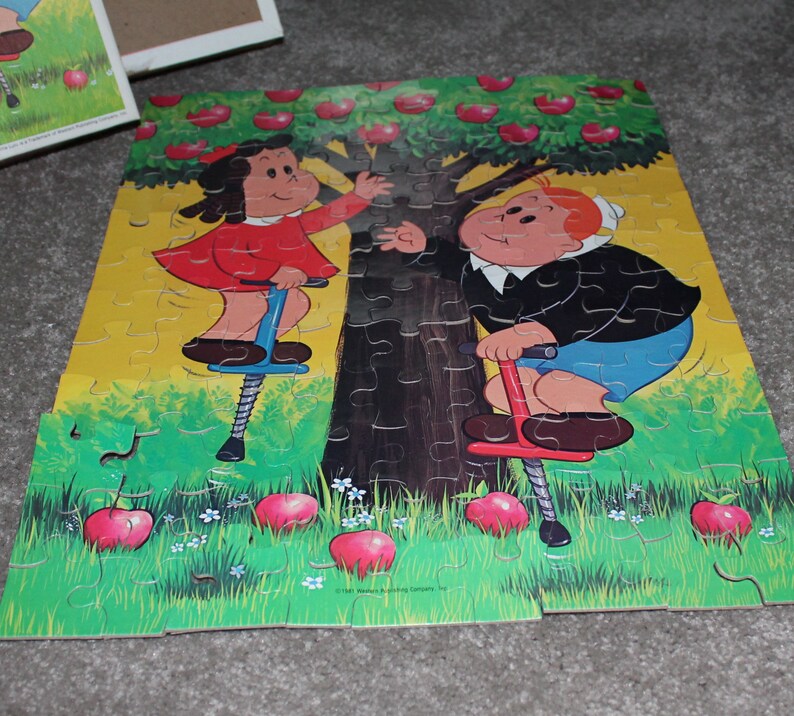 Gift for Children or Teachers Little Lulu and Thomas Tubby Tompkins 100 Piece Vintage Jigsaw Puzzle by Whitman