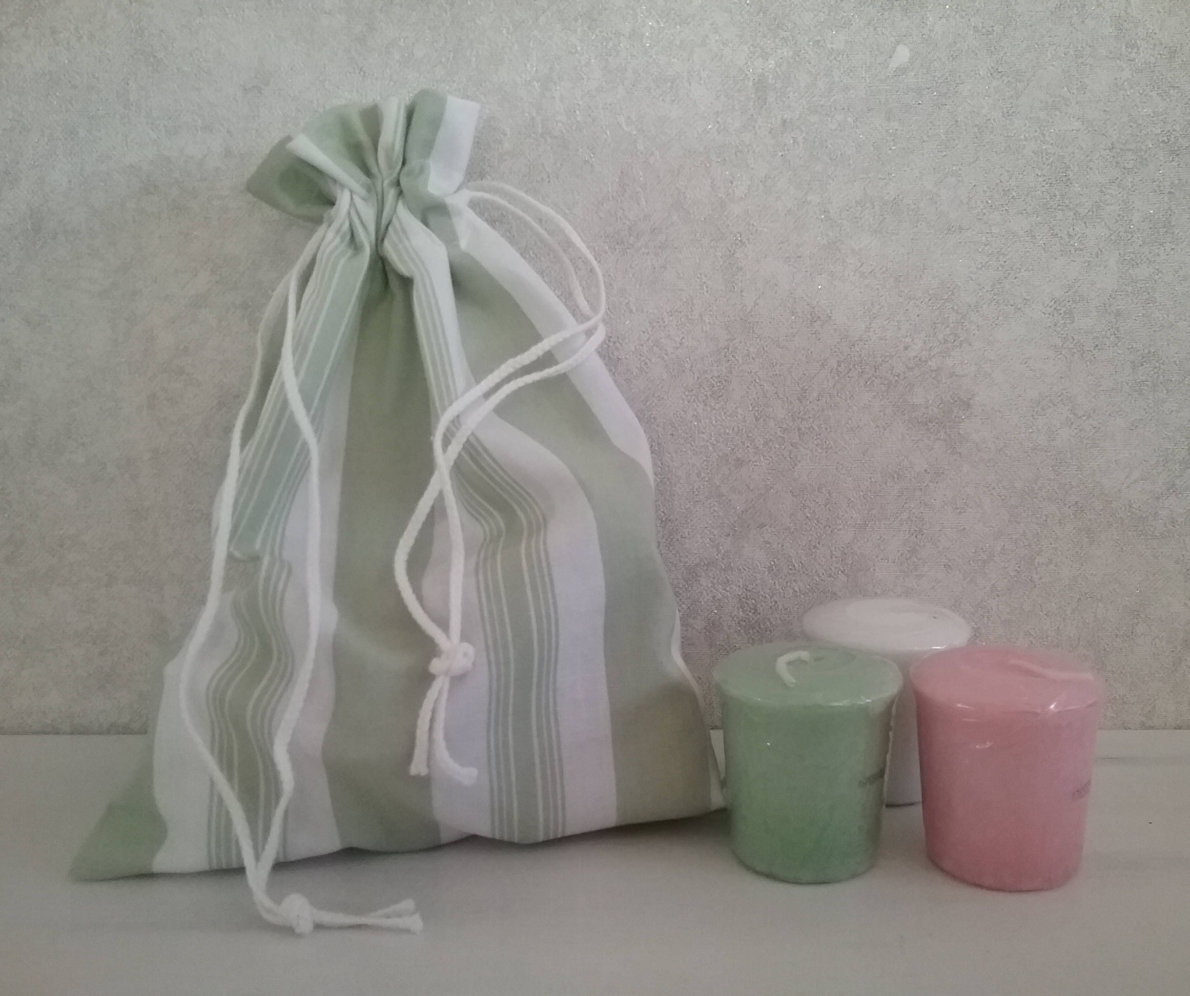 Candle Bag Candle Storage Drawstring Bag Scented Candle Etsy