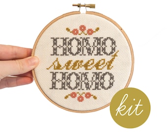 Homo Sweet Homo, Foyer, Modern Cross Stitch Kit