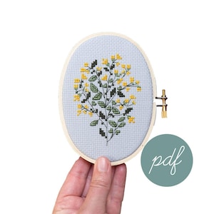 Sunlit Buttercup, Modern Cross Stitch *PDF Only