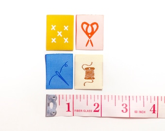 Stitching Symbols Sew-In Labels (4 Pack)