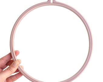 8in Mauve Plastic Embroidery Hoop