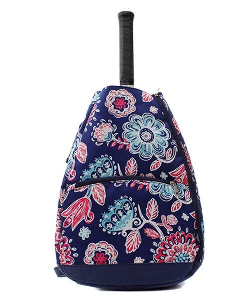 monogrammed tennis backpack