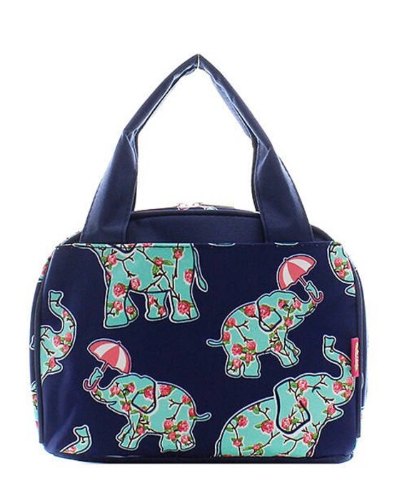 embroidered lunch bag