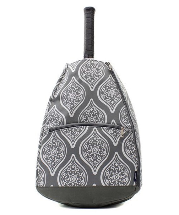 monogrammed tennis backpack
