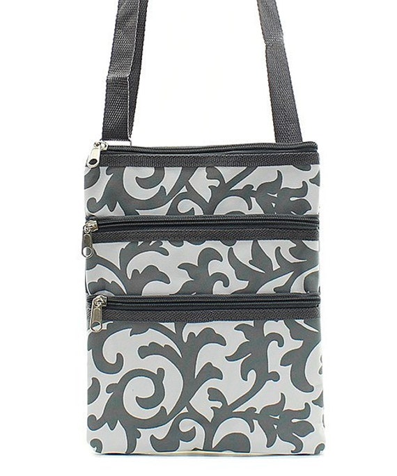 Monogramme Floral Floral Messenger Bag Personalized Messenger Bag Custom Messenger Bag Personalized Gift