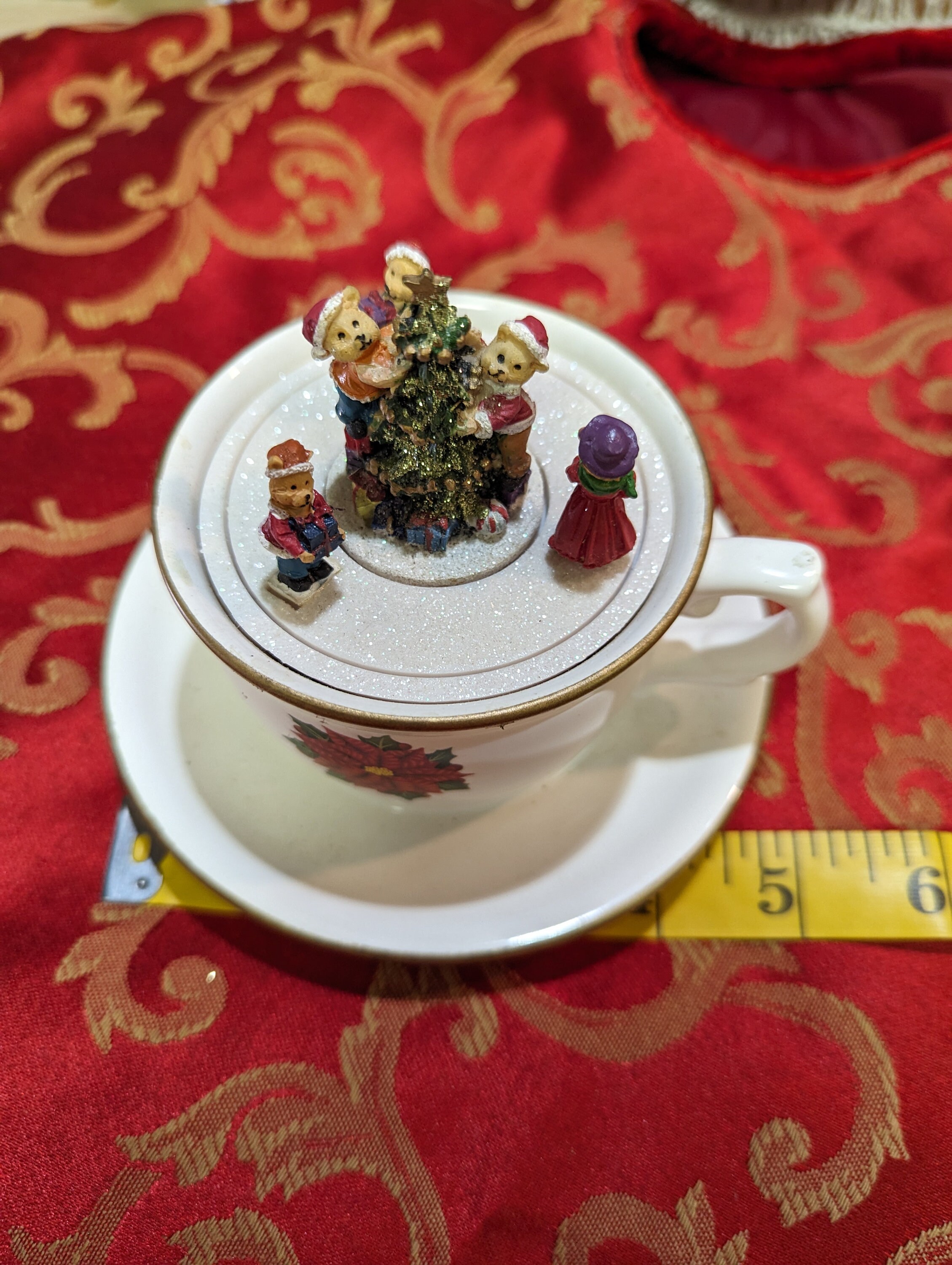 Musical Tea Cup Music Box by Avon Etsy