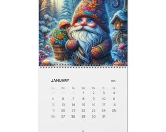 Gnomes In All Seasons Wall Calendars (2025)
