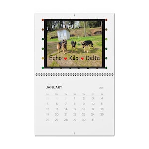 Personalized Wall Calendars (2025) Example