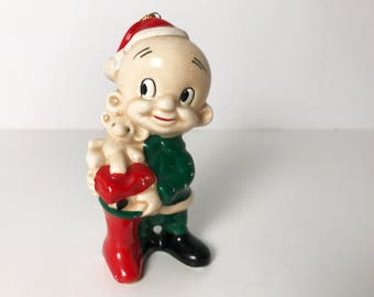 vintage ceramic warner bros 1979 elmer fudd christmas ornament dave grossman designs made in japan looney tunes - Porky Pig Christmas vintage ceramic warner bros 1979 elmer fudd christmas ornament dave grossman designs made in japan looney tunes - Porky Pig Christmas