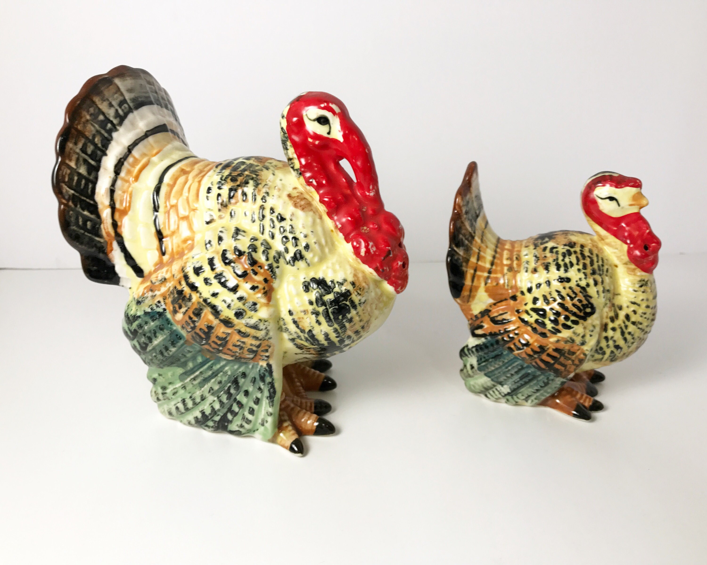 Vintage Thanksgiving Turkey Salt and Pepper Shakers - Big ...