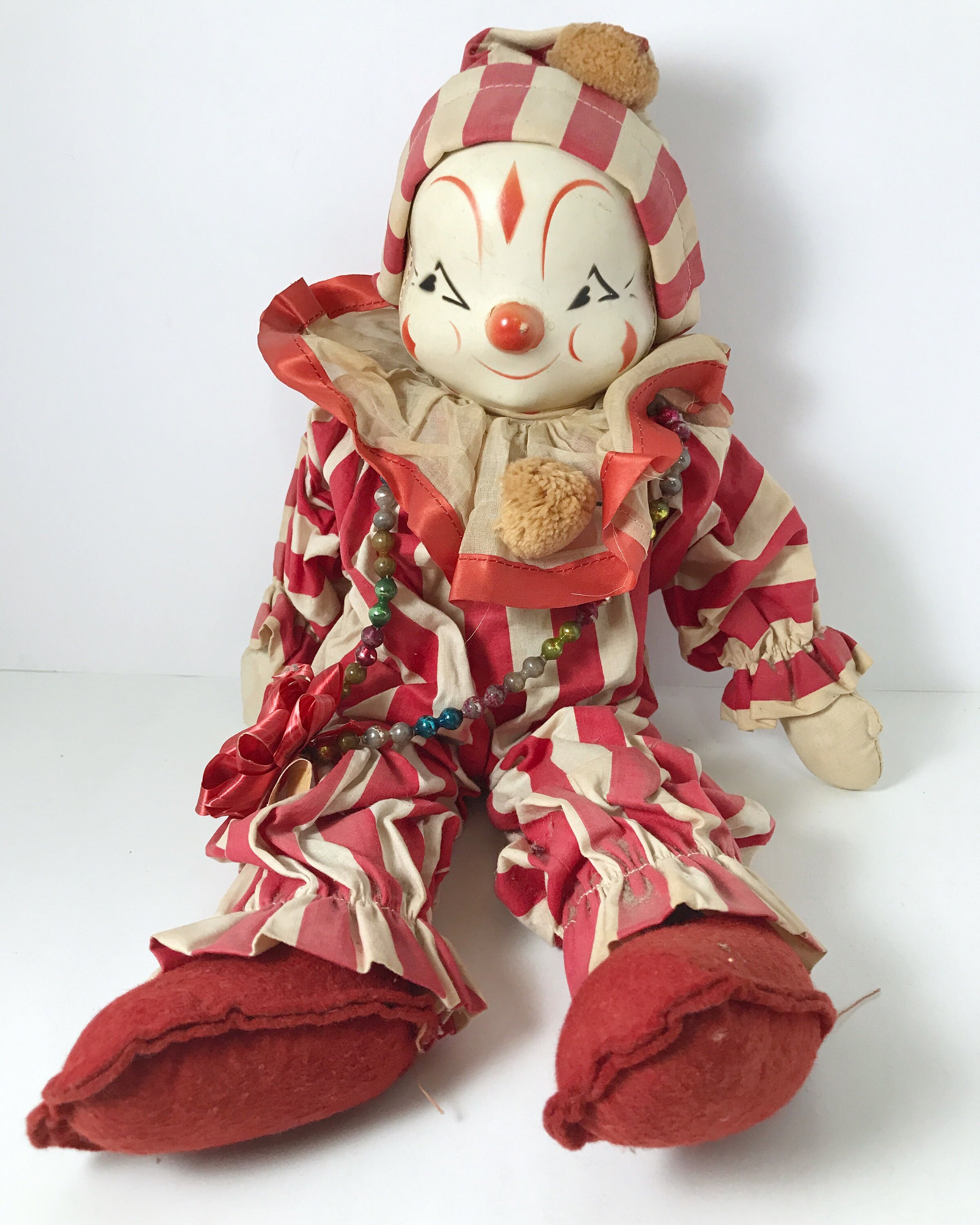 wind up clown doll