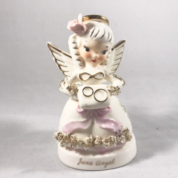 Napco June Angel - Birthday Angels of the Year Collectible Figurine