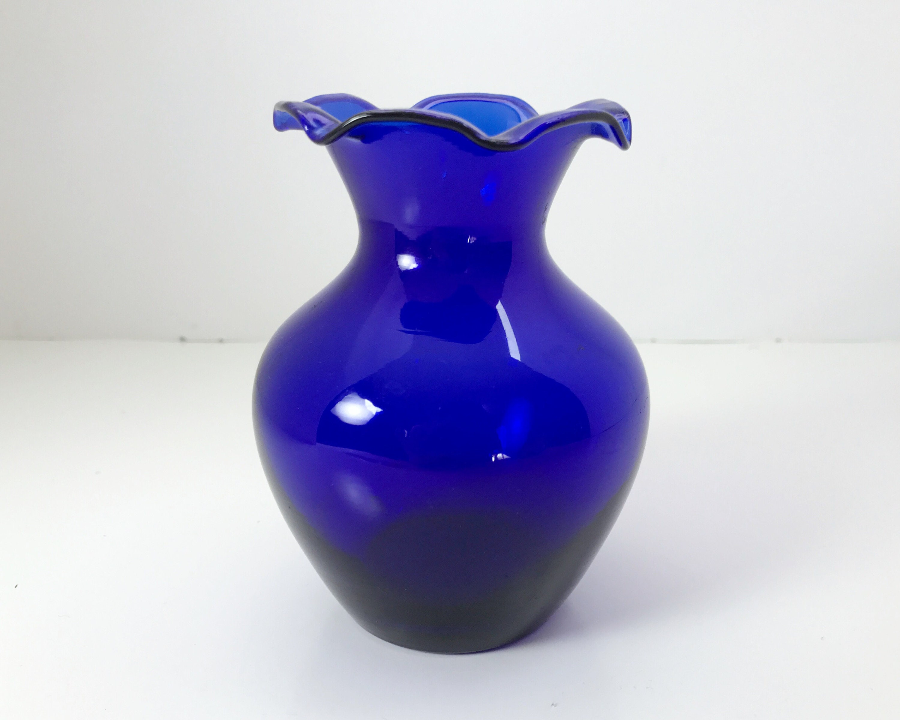 Cobalt blue bud vases
