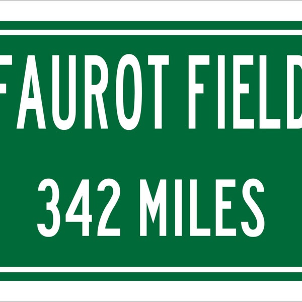 Custom College Highway Distance Sign to FaurotField | Home of the University of Missouri Tigers | Tigerss Football | Mizzou Tigers