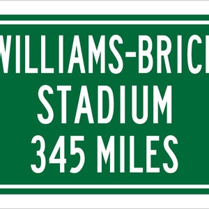 Custom College Highway Distance Sign to Williams-Brice Stadium | Home of the South Carolina Gamecocks |  Gamecocks Football |