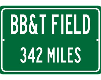 Custom College Highway Distance Sign to BB&T Field | Home of the Wake Foreset Demon Deacons | Personalized Distance | Demon Deacons Football