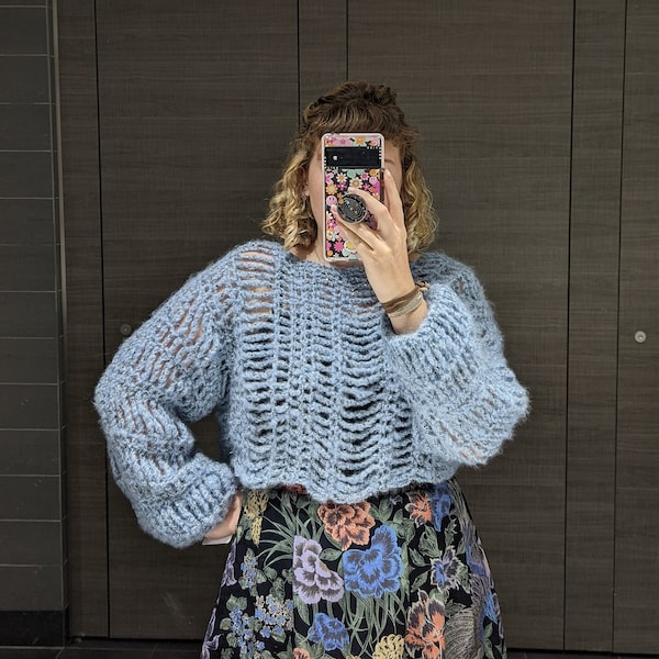 Roll of the Dice Top & Cardigan - Crochet Pattern