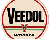 Vintage Style quot Veedol Motor Oil quot Advertising Metal Sign