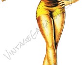 Vintage Style quot Veedol Pin Up Girl quot Advertising Metal Sign